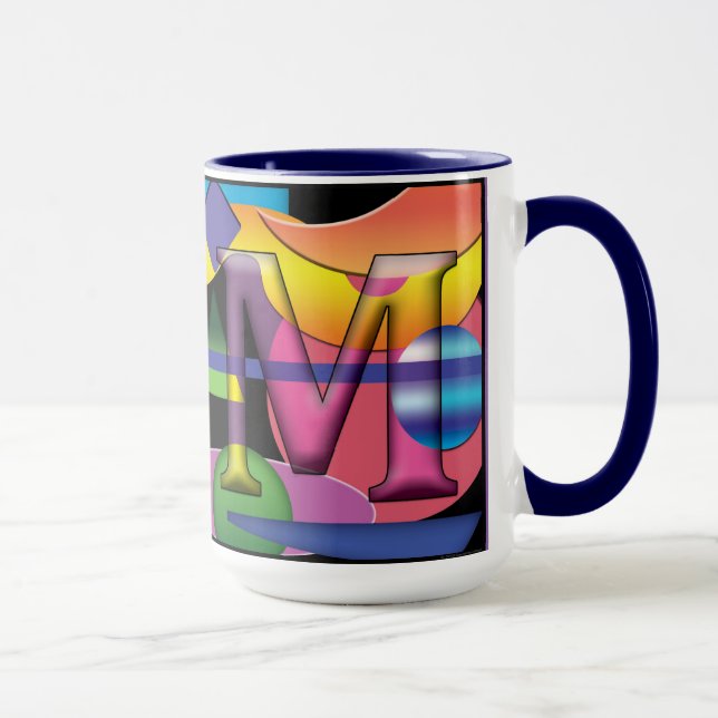 RM monogrammed coffee mug (Right)