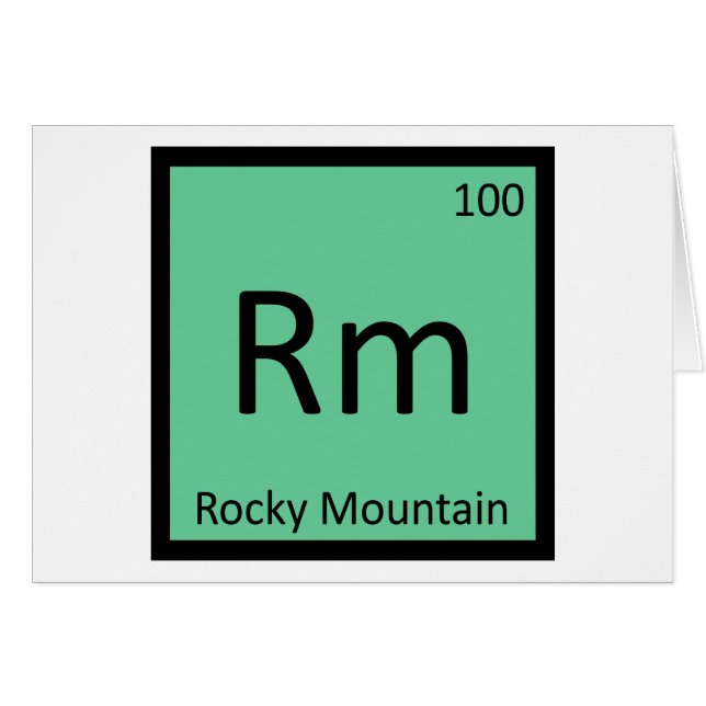 Rm - Rocky Mountain Gaited Horse Chemistry Element (Front Horizontal)