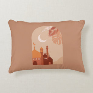 Rmadan Kareem Aesthetic Boho Fleece Blanket Decorative Cushion