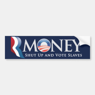 RMoney Romney Obama Bumper Sticker