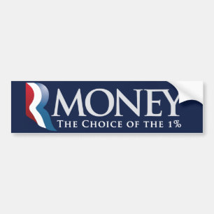 RMoney Romney Parody Bumper Sticker