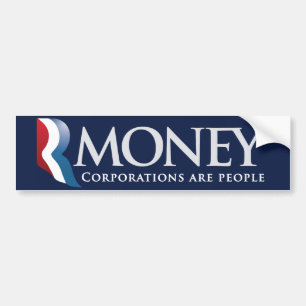 RMoney Romney Parody Bumper Sticker