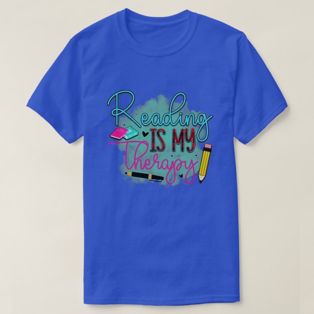 Rms003318 reading is my therapy T-Shirt (Design Front)