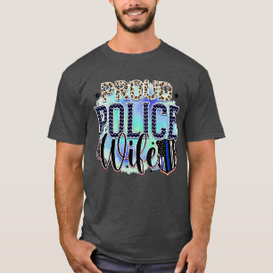 Rms004814 proud police wife T-Shirt