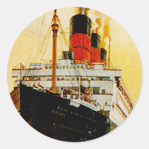 RMS Berengaria Classic Round Sticker