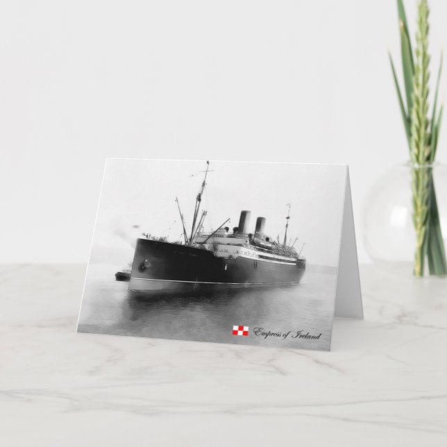 RMS Empress of Ireland Card (Front)