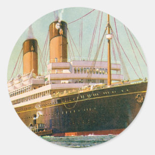 RMS Laurentic Classic Round Sticker