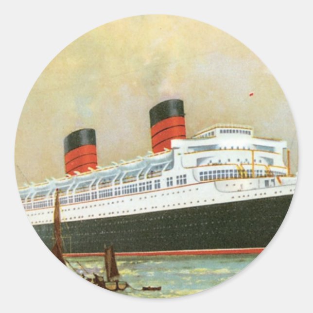RMS Mauretainia Classic Round Sticker (Front)