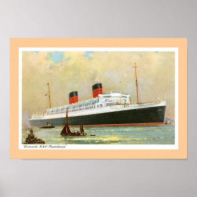 RMS Mauretainia Poster (Front)