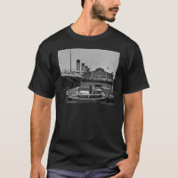 RMS Olympic at Pier 59 Vintage Glass Slide 1911
