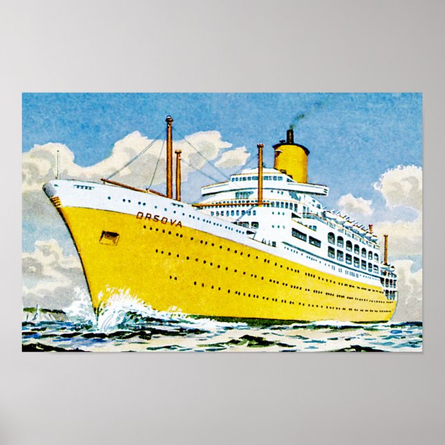 RMS Orsova at Sea Poster (Front)