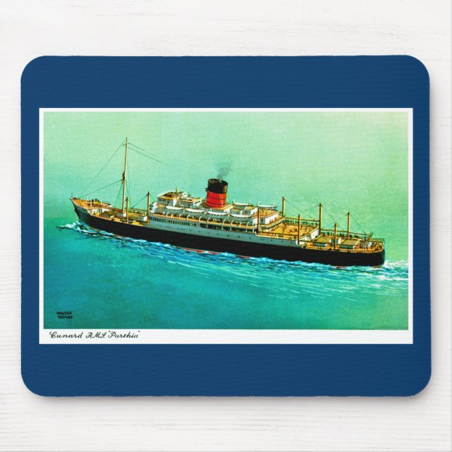 RMS Parthia Mouse Mat (Front)
