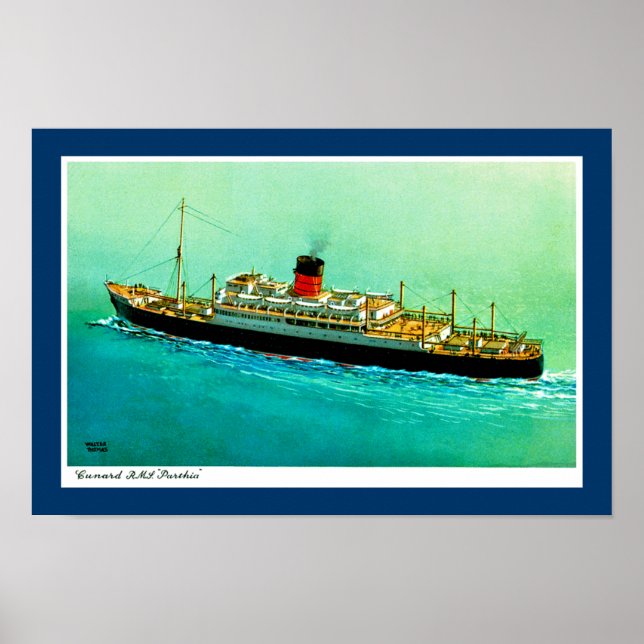 RMS Parthia Poster (Front)