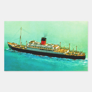 RMS Parthia Rectangular Sticker