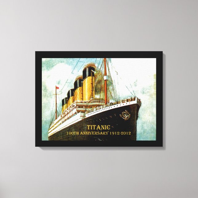 RMS Titanic 100th Anniversary Canvas Print (Front)