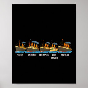 Rms Titanic Britannic Poseidon Carpathia Famous Sh Poster