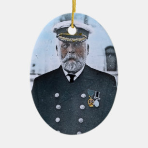 RMS Titanic Captain Edward J. Smith Ceramic Tree Decoration