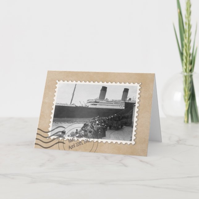 RMS TITANIC CARD (Front)