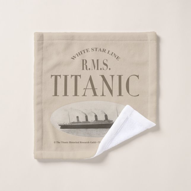 RMS Titanic Ghost Ship Sepia Wash Cloth (Wash Cloth)