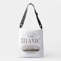 RMS Titanic Ghost Ship Sepia/White Crossbody Bag