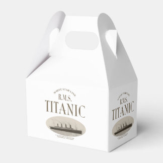 RMS Titanic Ghost Ship Sepia White Gable Favour Bo Favour Box