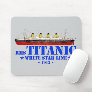 RMS Titanic Illustration - White Star Line 1912 Mouse Mat