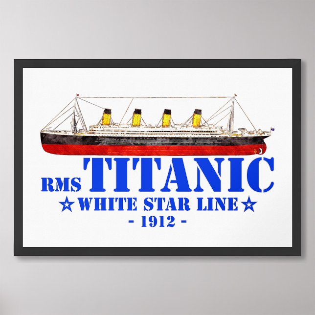RMS Titanic Illustration - White Star Line 1912 Photo Print (Creator Uploaded)