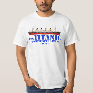 RMS Titanic Illustration - White Star Line 1912 T-Shirt