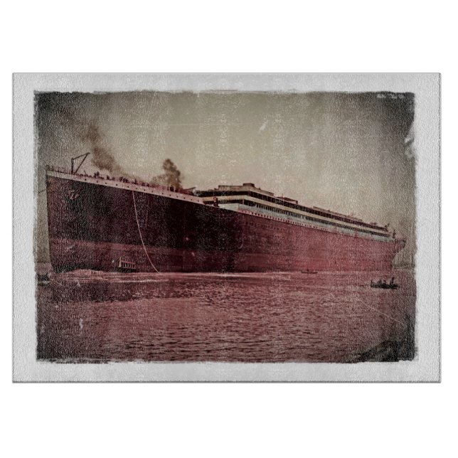 RMS Titanic Maiden Voyage Cutting Board (Front)