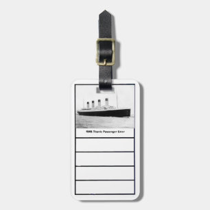 RMS Titanic Passenger Liner Luggage Tag