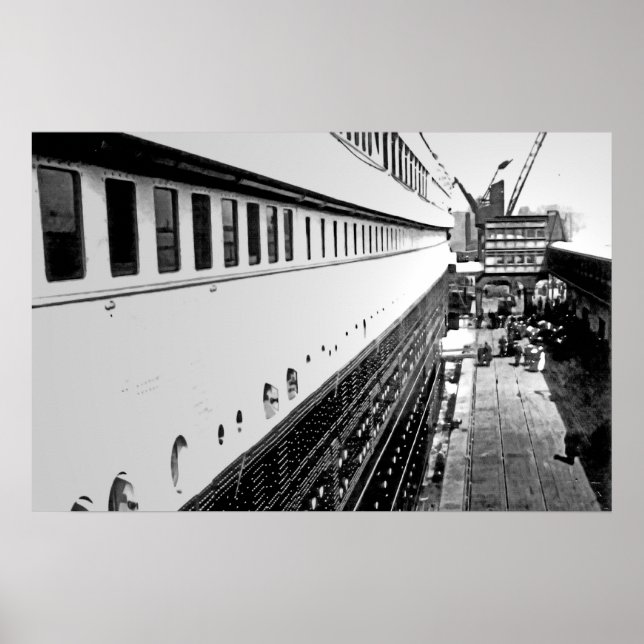 RMS Titanic:  Passengers Embark Poster (Front)