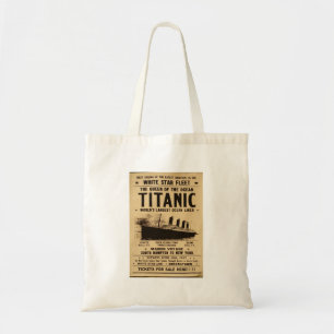 RMS Titanic Poster Tote Bag