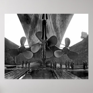 RMS Titanic Propellers Poster