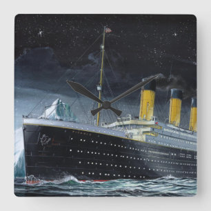 RMS Titanic Square Wall Clock