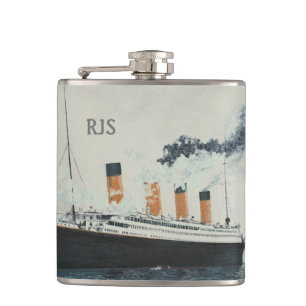 RMS Titanic Steamship Personalised Maritime Hip Flask