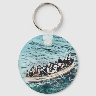 RMS Titanic Survivors in Lifeboats Vintage Key Ring