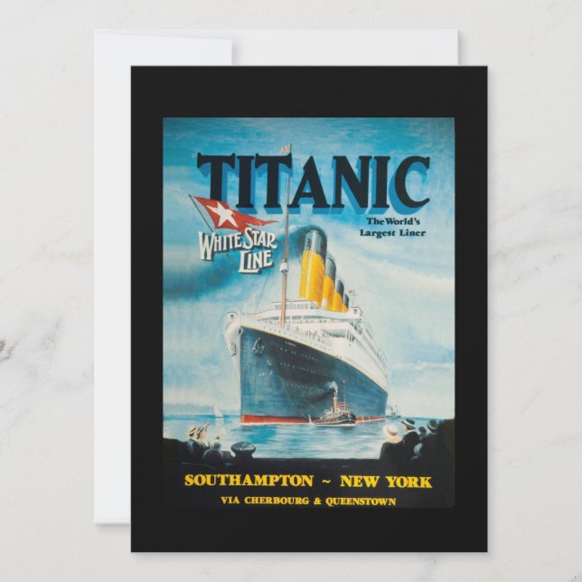 RMS Titanic Travel Ad (Front)