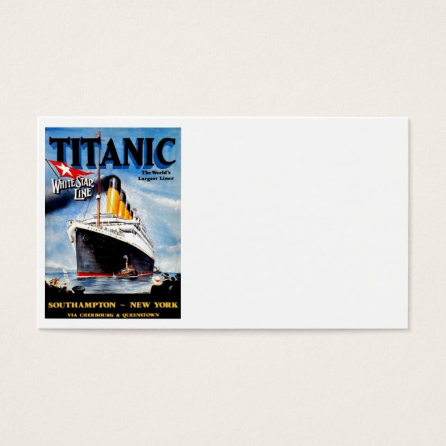 RMS Titanic Travel Ad (Front)