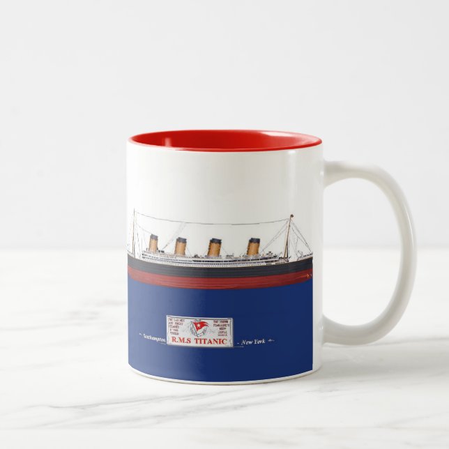 RMS Titanic Two-Tone Coffee Mug (Right)