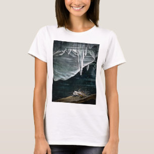 RMS Titanic Under the Sea and Icebergs Vintage T-Shirt