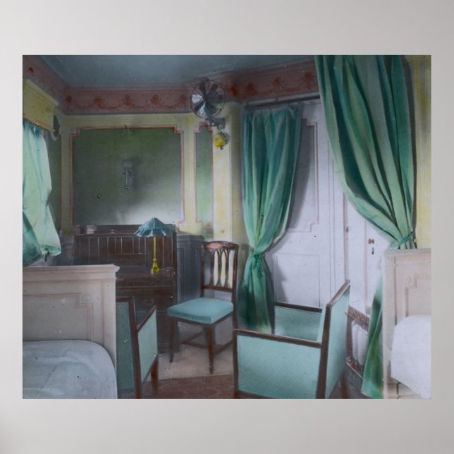 RMS Titanic Upper Class Cabin Luxury Poster (Front)