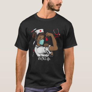 RN BLACK NURSE Black History Month Junenth Women C T-Shirt