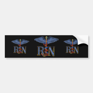 RN Caduceus Bumper Sticker