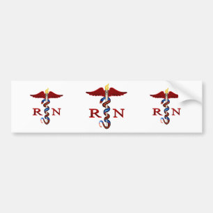 RN Caduceus Bumper Sticker