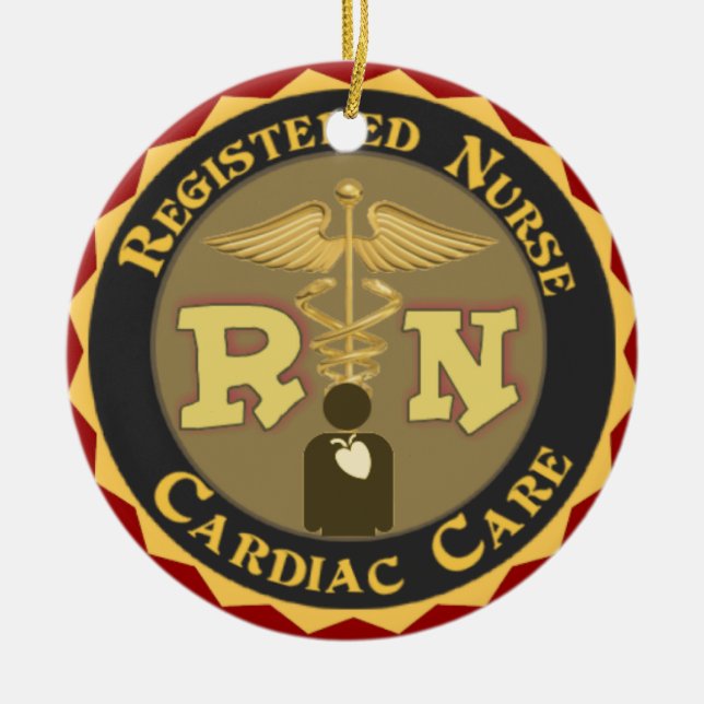 RN CARDIAC CARE CCU CHRISTMAS ORNAMENT NURSE (Front)