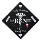 RN Earned it Graduation Cap Topper