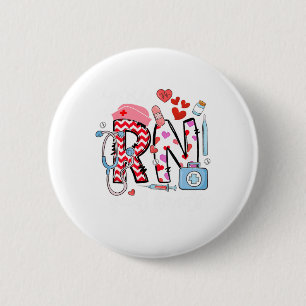 Rn Good Hands Cute Nurse Nursing Student Graduatio 6 Cm Round Badge