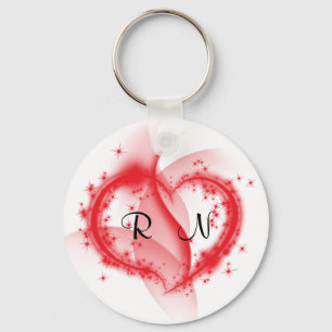 RN heart Key Ring