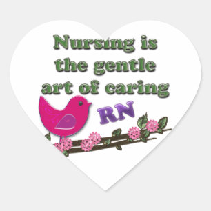 RN HEART STICKER