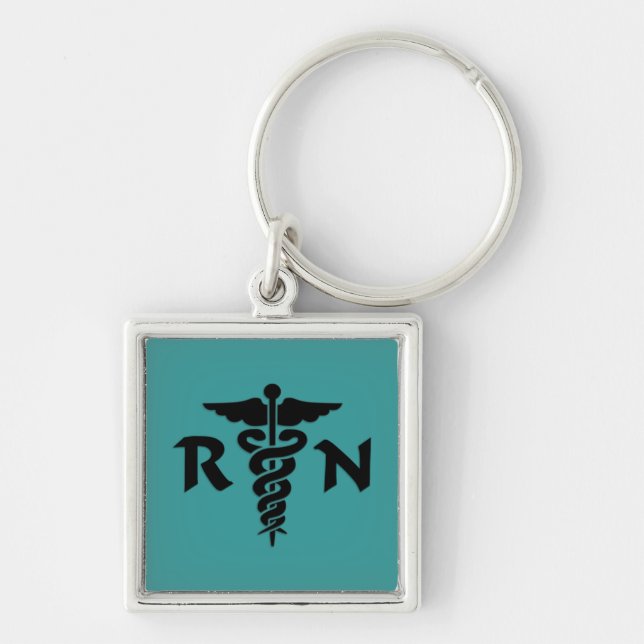 RN Medical Symbol Key Ring (Front)